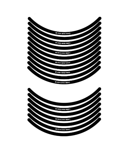 エムディーエフ リムストライプ ソリッドタイプ ブラック 10mm幅 12インチ RIM-10M-BK-12