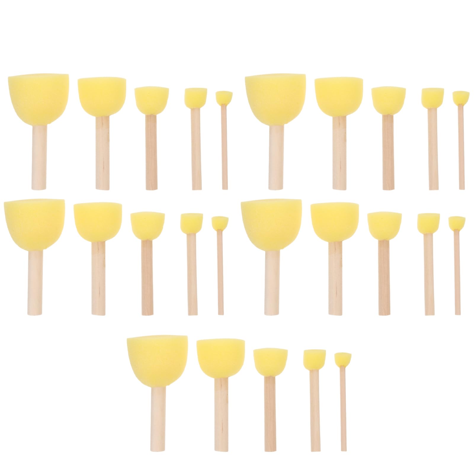 Angoily 25Pcs Sponge Brush Painting Sponges for Creative Art Projects for Boys Fun Early Education for DIY Painting and Crafts
