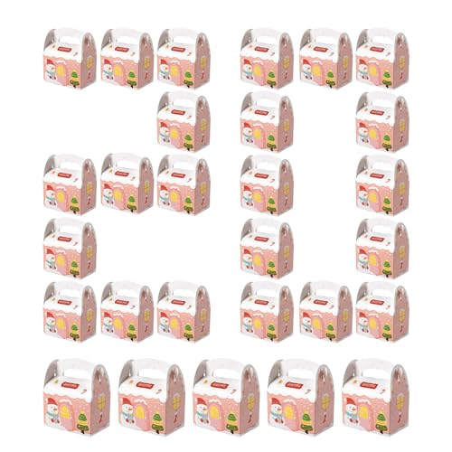 Cajas De Dulces De Navidad - Cajas De Dulces De Navidad, Caja De Dulces De Vacaciones, 20 Piezas Reutilizables, Caja De Dulces De Navidad Para Pastelería De Fiesta, Galletas, Cupcakes, Br