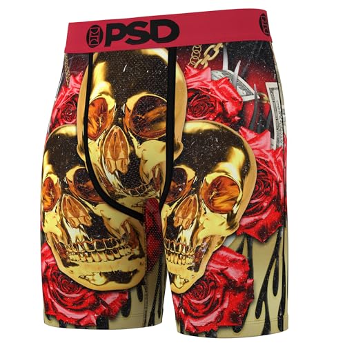 PSD Men's Gold Heads Boxer Briefs, Multi, S