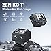 ZENIKO T1 2.4G Wireless Mini Flash Trigger for Canon Nikon Sony DSLR Cameras Wireless Flash Trigger Transmitter and Receiver for Camera Flashes，Tiny Trigger,Full Light Control