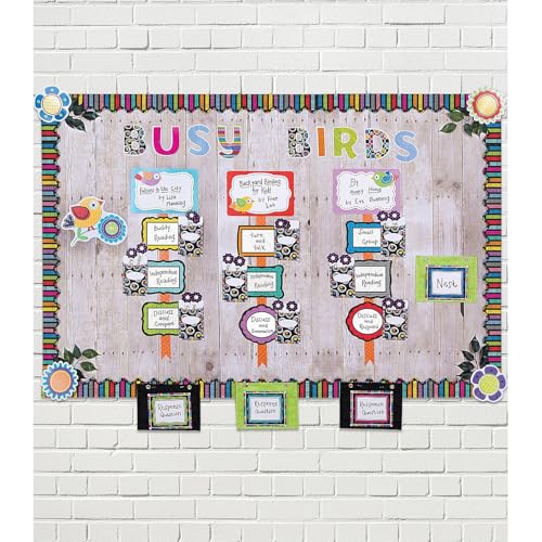 Image of Carson Dellosa 219-Piece Chalkboard Cutout Letters, 4 inch Colorful Upper and Lowercase Alphabet, Numbers, Punctuation, and Symbols for Bulletin Board, Posterboard, Party, and Classroom Decor