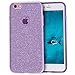 MATEPROX iPhone 6s Case iPhone 6 Case Glitter Slim Bling Crystal Clear 3 Layer Hybrid Protective Case for iPhone 6s/6 4.7 inch (Purple)