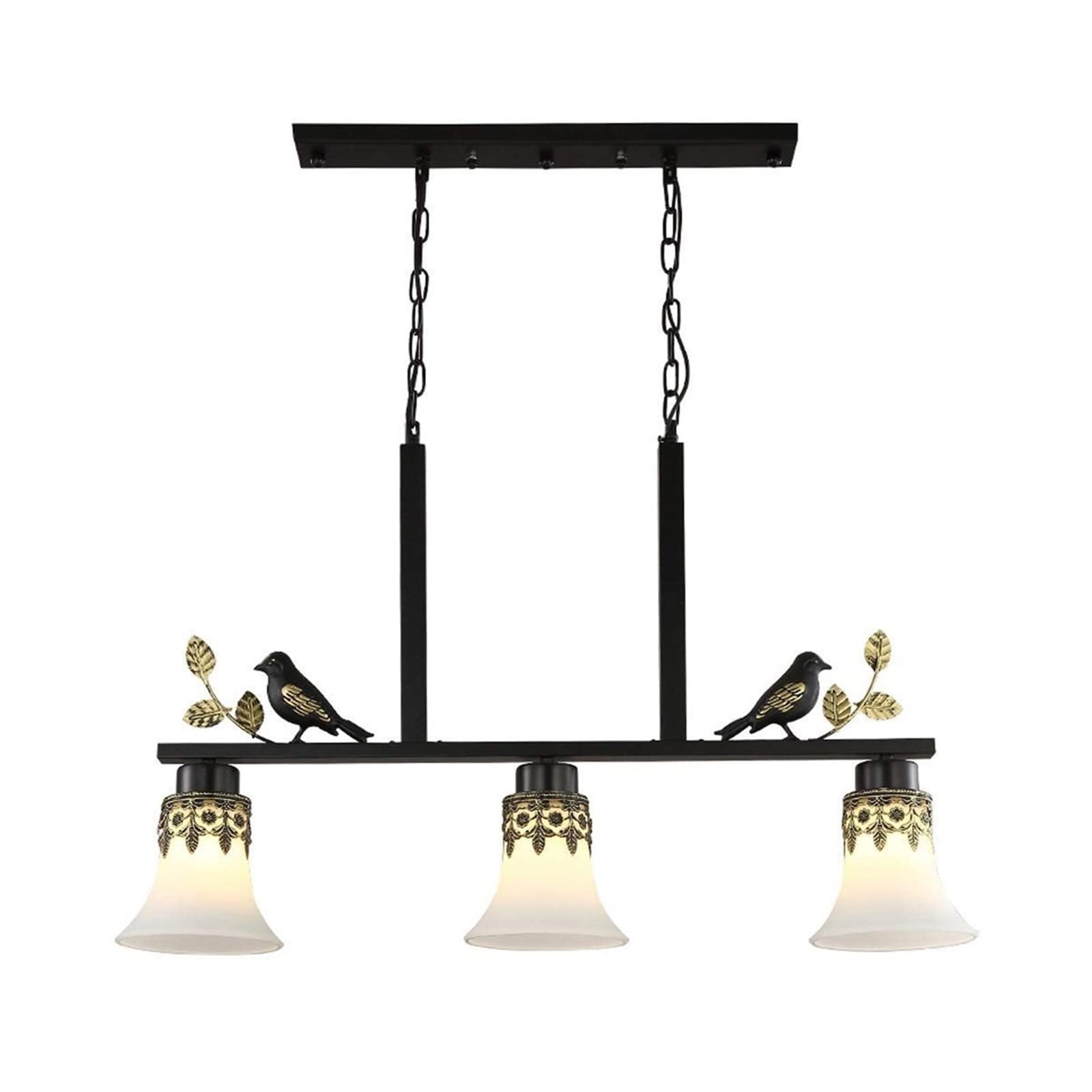 Lustre en verre industriel rétro pour remplacer un plafonnier sombre