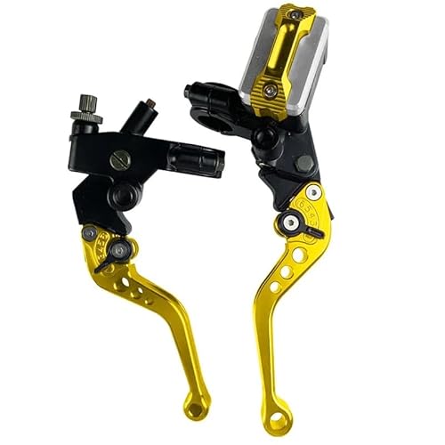 �o�C�N �u���[�L���o CNC 1�g 7/8�C���` 22mm ���j�o�[�T�� �I�[�g�o�C �u���[�L �}�X�^�[�V�����_�[ ���o�[ �P�[�u�� �N���b�` ���U�[�o�[ �X�N�[�^�[ �X�|�[�c �_�[�g�o�C�N�p �o�C�N �N���b�`���o(YelloC)