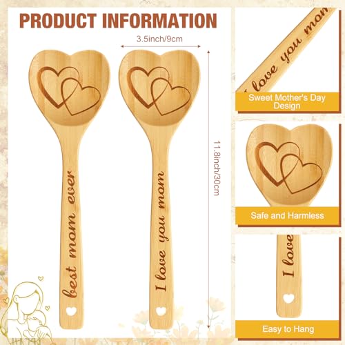 Soaoo-2-Pcs-Christmas-Bamboo-Wood-Spoons-Best-Mom-Gift-Spoons-Heart-Shaped-Mom-Birthday-Cooking-Spoons-I-Love-You-Mom-Kitchen-Spoons-for-Xmas-Mom-Wife-Home-Kitchen-Birthday-Mothers-Day-Party-Supplies Soaoo 2 Pcs Christmas Bamboo Wood Spoons Best Mom Gift Spoons Heart Shaped Mom Birthday Cooking Spoons I Love You Mom Kitchen Spoons for Xmas Mom Wife Home Kitchen Birthday Mothers Day Party Supplies