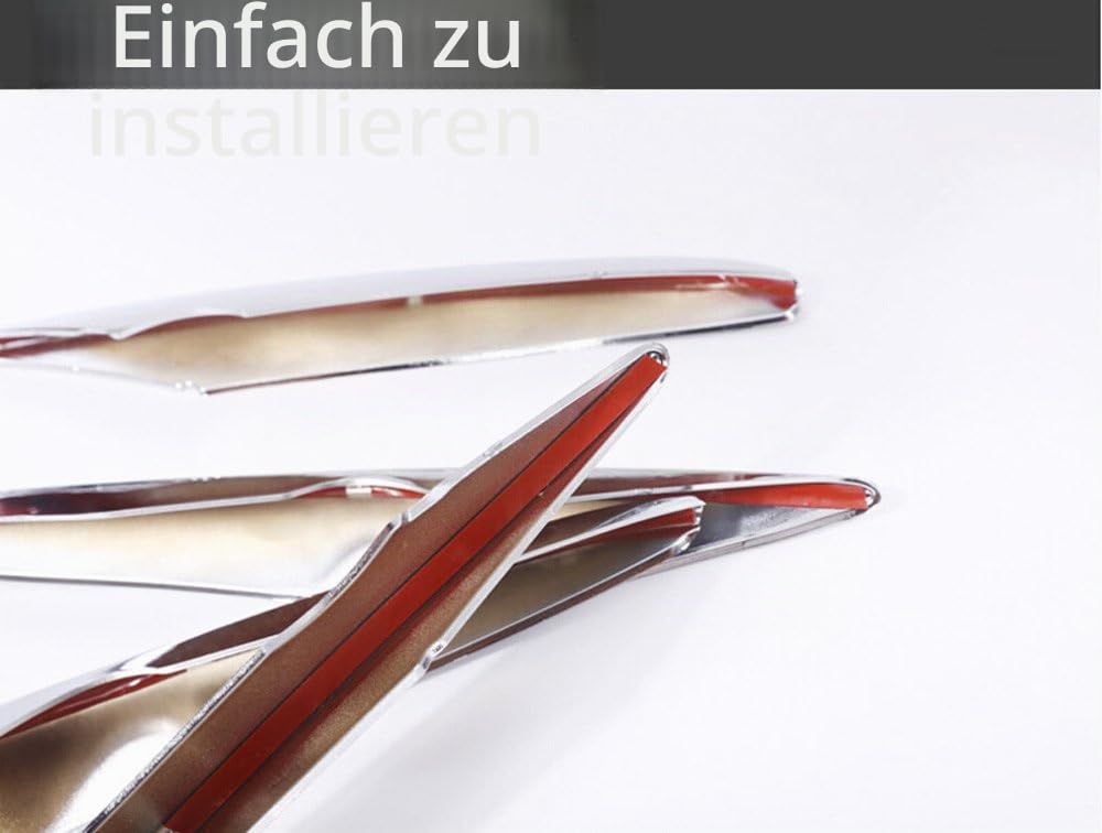 ABS-Lufteinlassgitter/Kühlergrill mit Chromleisten, Autozubehör, für Mercedes Benz GLC, 4 Stück