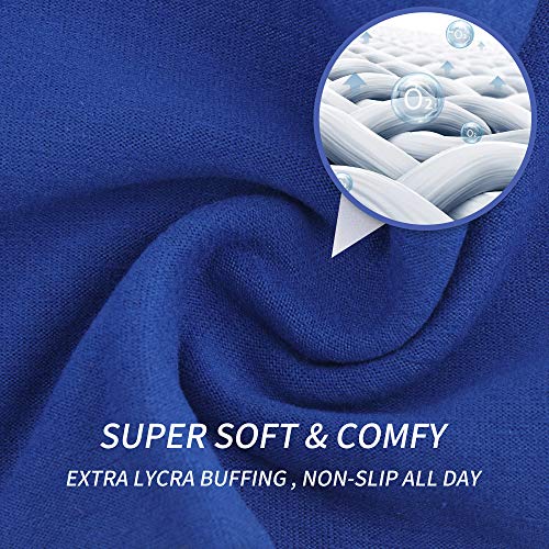 Abamerica Headbands With Button For Mask, Wide Nurses Headbands Non Slip Elastic Ear Protection For Women Men Doctors Sweatband Headband (Button- 4 Pack Color13) #TOP3