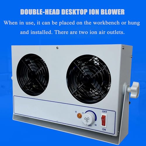 Ventilador ionizador antiestático electrostático, elimina la estática para impresión, embalaje, pulverización de plástico y desmoldado con flujo de aire ajustable