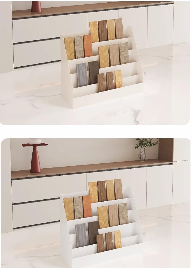 Solution de rangement compacte pour carreaux présentoir de sol beige - 7