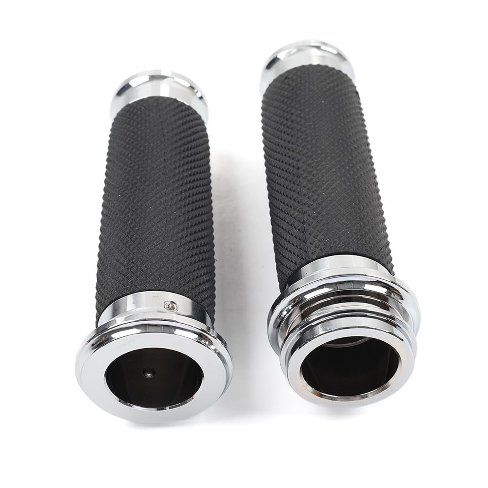 HDBUBALUS Poignées de guidon de moto noires de 2,5 cm pour Harley