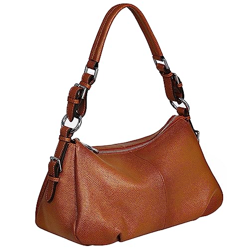 Image of HESHE Leather Purses and Handbags Hobo Shoulder Bags Tote Bag Crossbody Purse Ladies Designer Satchel Bags