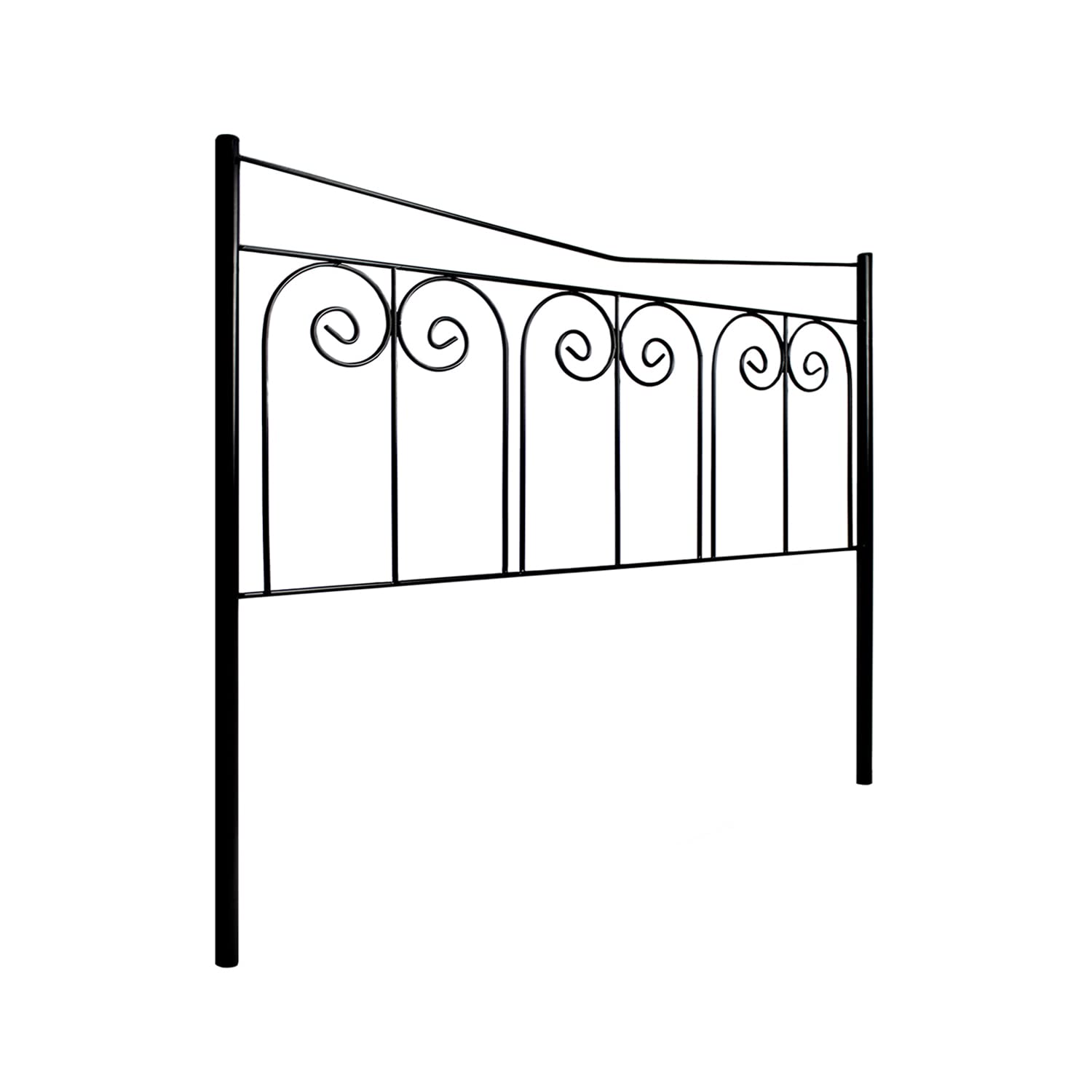 El Herrero Cabecero de Forja Maria | Cabezal para Cama de Matrimonio e Individual | Producto Artesanal, Hecho en España (para Cama de 90 (97cm), Black)