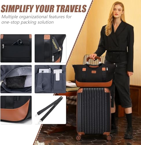 Carry On Luggage Sets 3 Piece, 20 Inch Luggage 22x14x9 Airline Approved with Wheels and TSA Lock, ABS Lightweight Hardshell Travel Suitcase Set with Duffel Bag Travel Bag for Men Women - Image 4