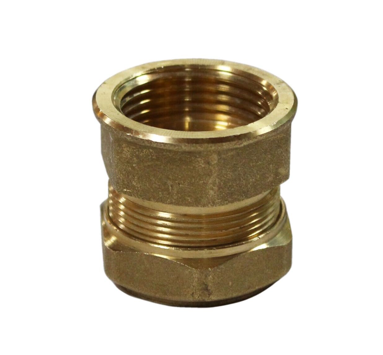 ENVIRON- Metalisch dichtende Verschraubung für Edelstahl Solar Wellrohr DN16, 20, 25 für Edelstahl Anschluss Set Solarrohr Solarleitung Fitting Montage (DN20 x 1" AG)