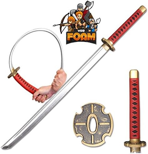 Anime Samurai Katana Foam Sword Chrome Finish Blade Cosplay Costume