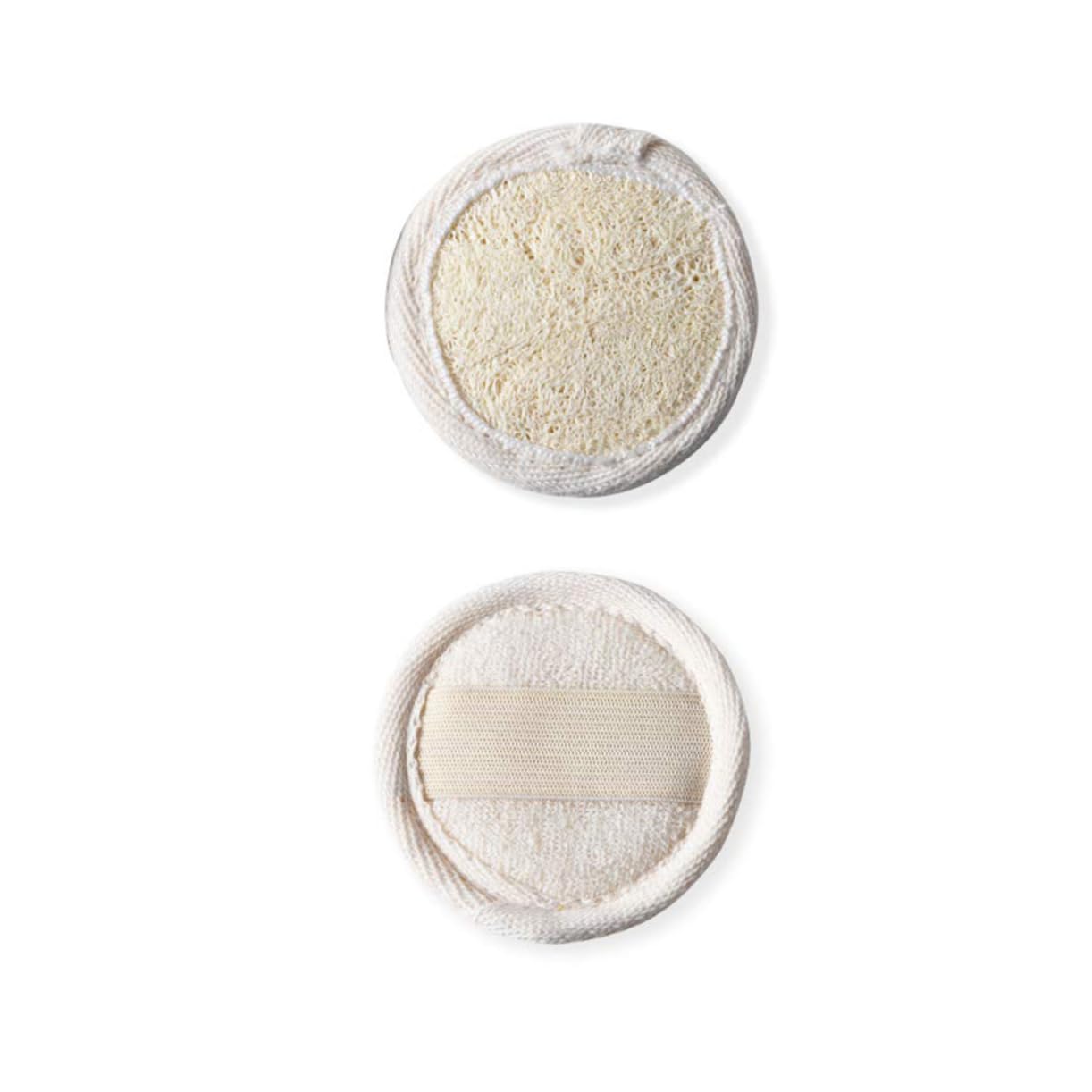 Didiseaon Face Wash Makeup Remover Pads Natural Loofah 10pcs Round Pads Gentle Exfoliation Washable Reusable