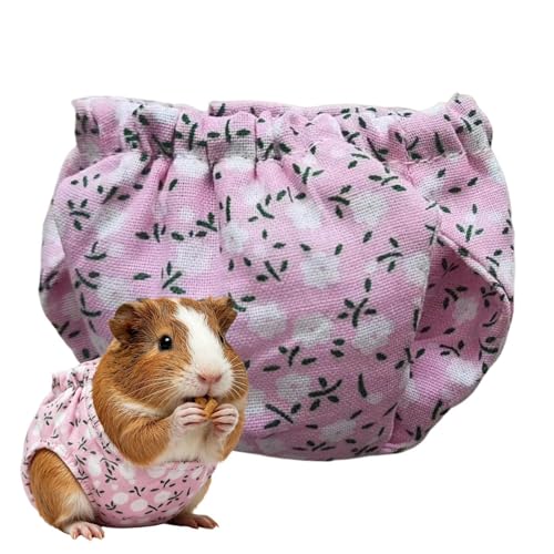 Couches pour Écureuil - Kleintier Windeln Waschbar, Verstellbare Eichhörnchen Mit Blumenmuster | Langes pour Petits Animaux Aus Stoff | Schutzhose...
