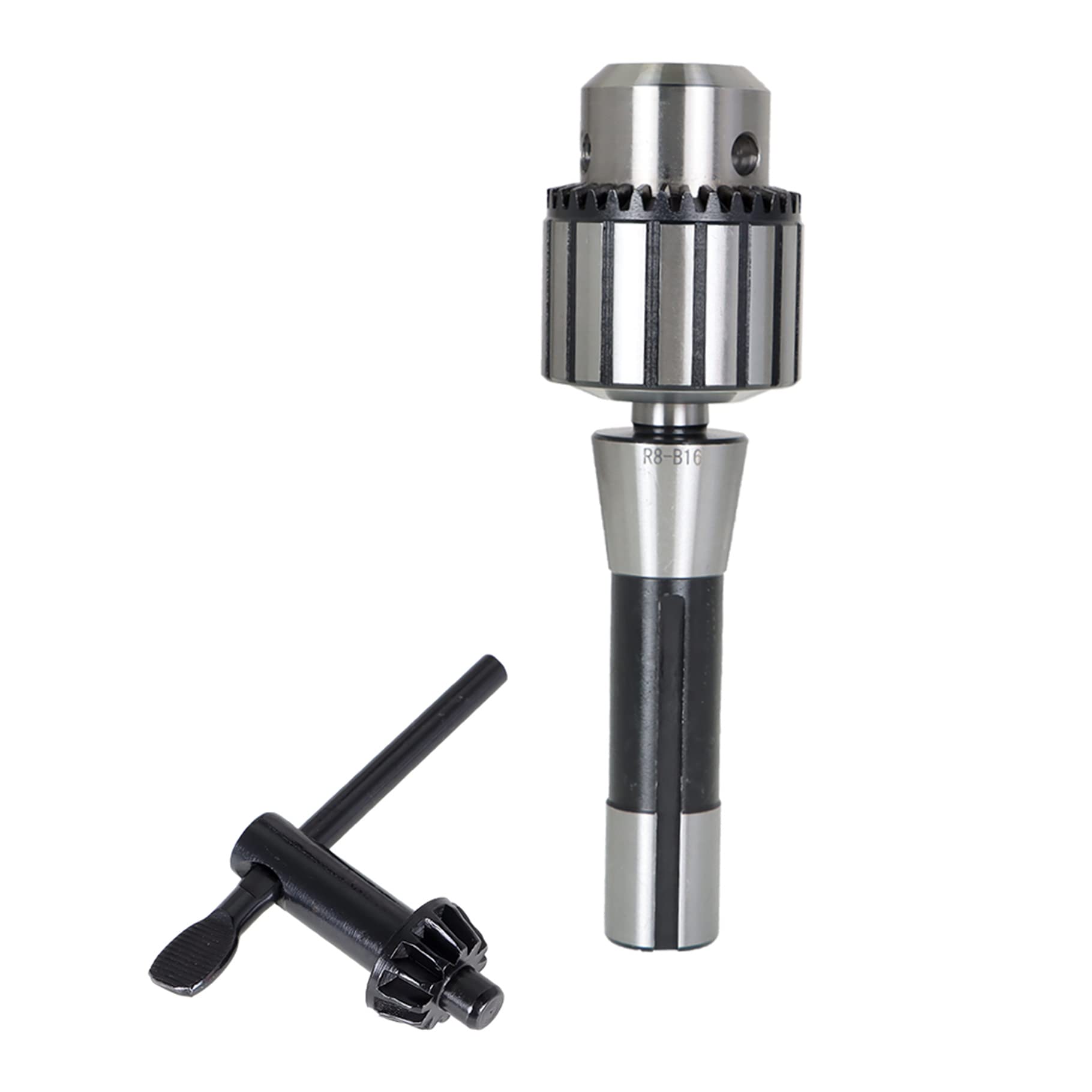 Timunr 1/32-1/2 R8-B16 Super Heavy Duty Drill Chuck with K32 Drill Chuck Key Fit for CNC Lathe Milling Drill Machine