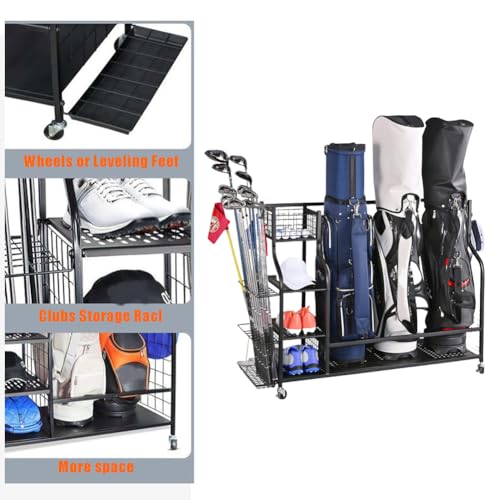 Rangement sac de golf extra large avec étagères modulaires - 6
