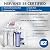 iSpring T20M 20 Gallon Pre-Pressurized Tank for Reverse Osmosis (RO) Systems & RCC7AK, NSF Certified 75 GPD, Alkaline 6-Stage Reverse Osmosis System