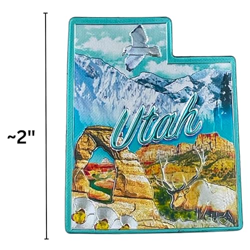 Imán Decorativo del Estado Utah para Refrigerador miniatura 4