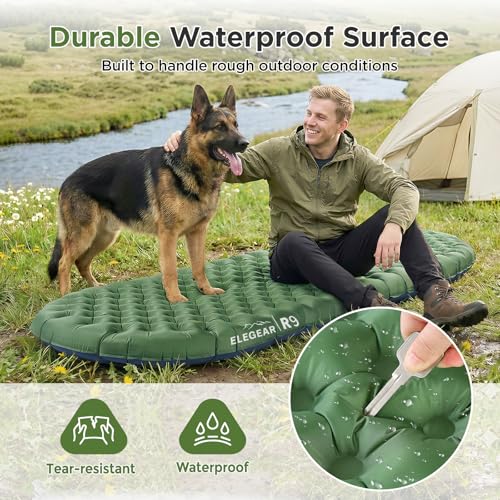 Image of Elegear CumbreX Sleeping Pad for Camping with 9 R-Value, Ultralight Camping Sleeping Mat for All Seasons, Insulated Backpacking Sleeping pad, Ripstop Camping Mattress for Outdoor Hiking Tent