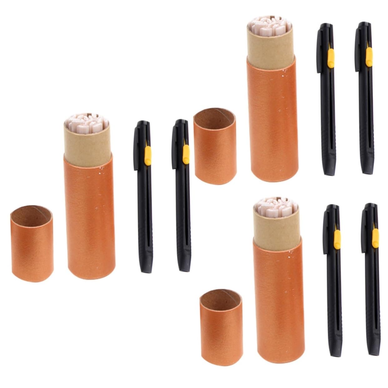 NUOBESTY 3 Series Tiza De Tela Para Coser Equipo Nociones De Costura Marcadores De Tela Para Principiantes De Coser Tiza Reemplazable Accesorios De Costura Tiza De Sastre 20 Piezas*3