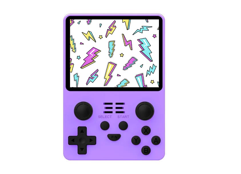 ASVIL Powkiddy RGB20S - Consola de juegos de mano, tarjeta TF de 16 G 64 G, consola de videojuegos retro portátil integrada con 15.000 juegos, pantalla IPS de 3.5 pulgadas, consola de juegos de