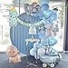 Palloncini Nascita Bimbo,Owinus Baby Shower Boy Palloncini Battesimo Bambino :It's a Boy,Palloncini in Lattice Argento Grigio Blu per Ragazzo.