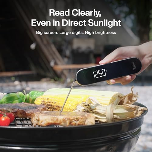 Typhur InstaProbe Noyau 0.5 Sec Thermomètre de la viande lecture instantanée pour la cuisine, Thermometre de la viandes professionnelle numérique avec IP67 Étanche pour Grill, BBQ, Cuisson, Fumeur, Vente à domicile, NSF Certifié