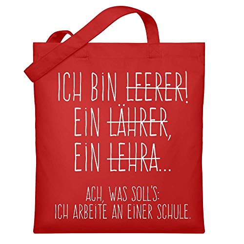Chorchester Hochwertiger Jutebeutel (mit langen Henkeln) - Ideal für jeden Leerer - oder Lehrer?
