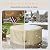 SheeChung Fire Pit Cover Round 44" D x 24" H Waterproof 600D Heavy Duty Patio Gas Fire Pit Cover,Large Shelter Fits 40-44 Inch Outdoor Firepit Table Beige