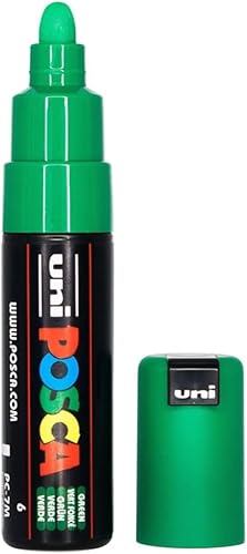Posca Marker - Pintura acrílica, bala ancha (PC-7M, 0.177-0.217 in), verde