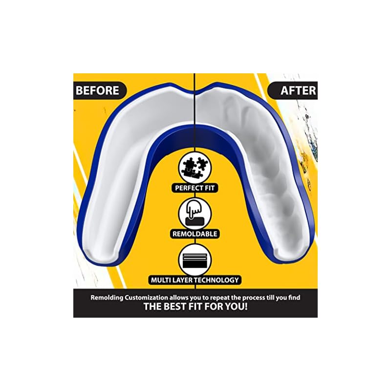 Locked Down Athletics Sports Mouth Guard for Rugby, MMA, Hockey and More - Premium Multi Layer Gum Shield - Ultimate Protection for Men and Women (ages 11+) - Maximum Performance and Safety for Sports - Image 5