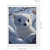 Ermines in Winter Snowy Diamond Art Painting Kits for Adults Full Drill 5D DIY Craft for Home Decor Gift 12"x16" #1