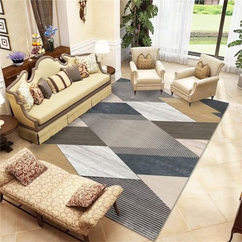 Tapis lavable en machine gris 50x80cm résistant à l'usure avec envers antidérapant - 2