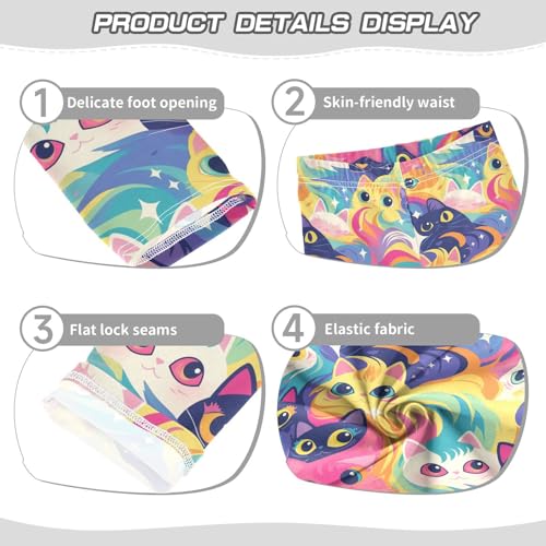 KLL Art Illustration Cats Toddler Girls' Cotton Pants Soft Full Length Sweatpants Sports3