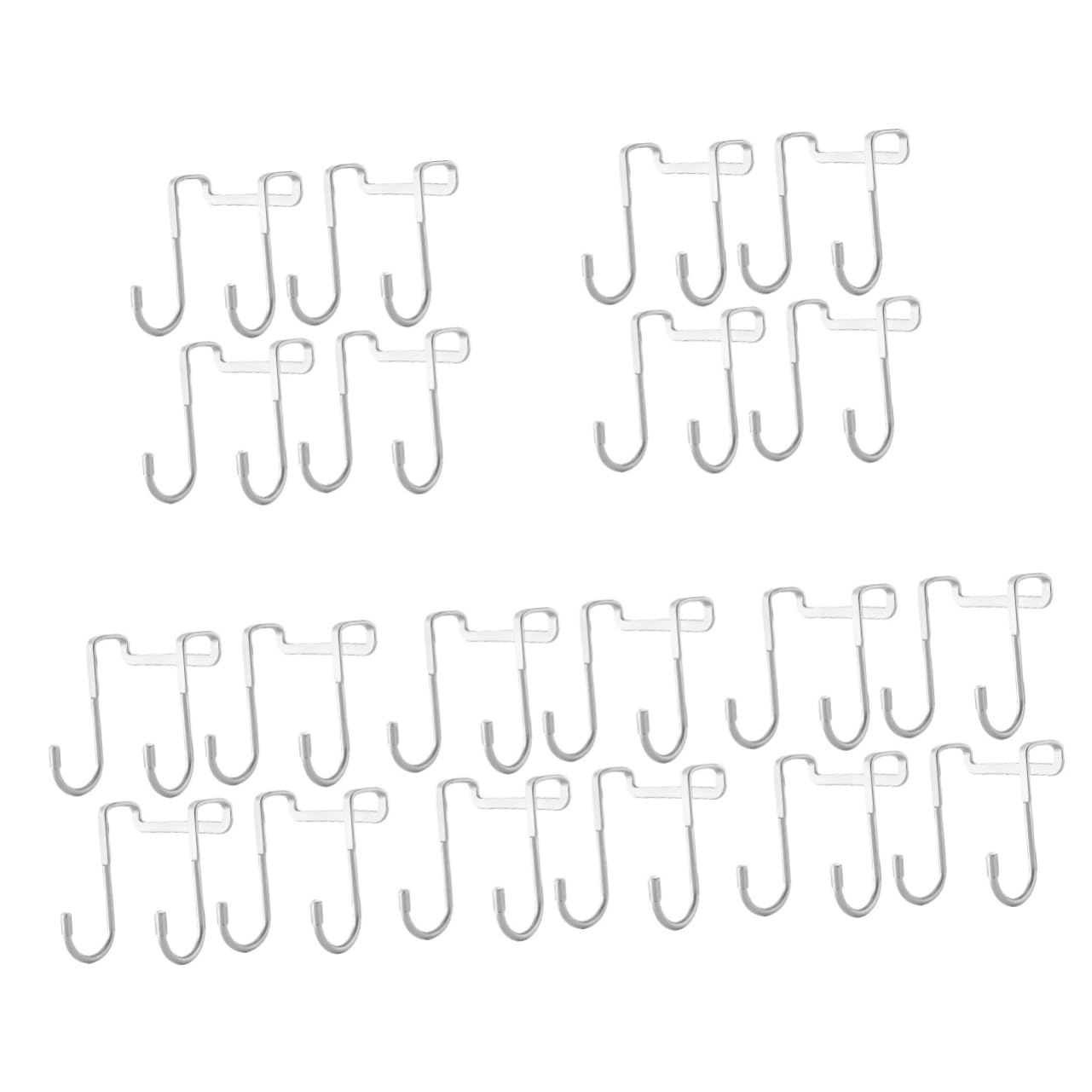 MAGICLULU 5 Juegos De Ganchos Para Puerta En Forma De S De Acero Inoxidable Resistentes Para Puertas De Gabinete Diseño Que Ahorra Espacio 4 Piezas X 5