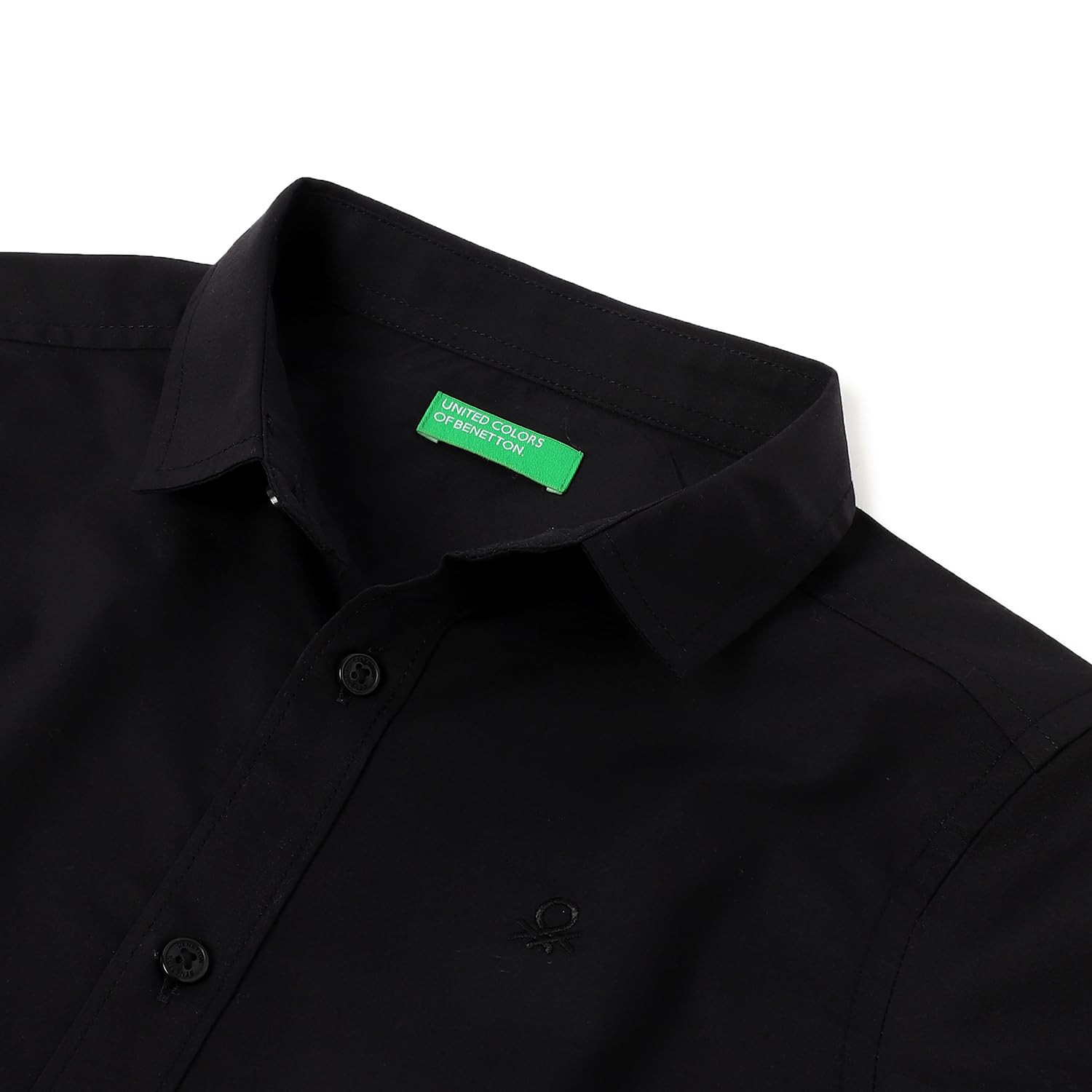 United Colors of Benetton Kidz Regular Fit Shirt (24A5POPSTP01I100_Black - Image 3 thumbnail