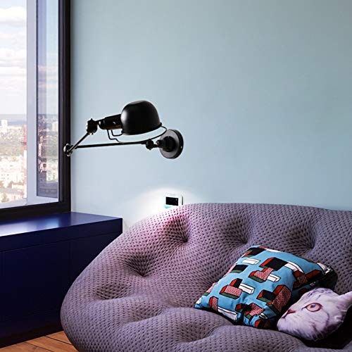 Accesorios de iluminación de pared ajustables 360° con base E14 industrial 6