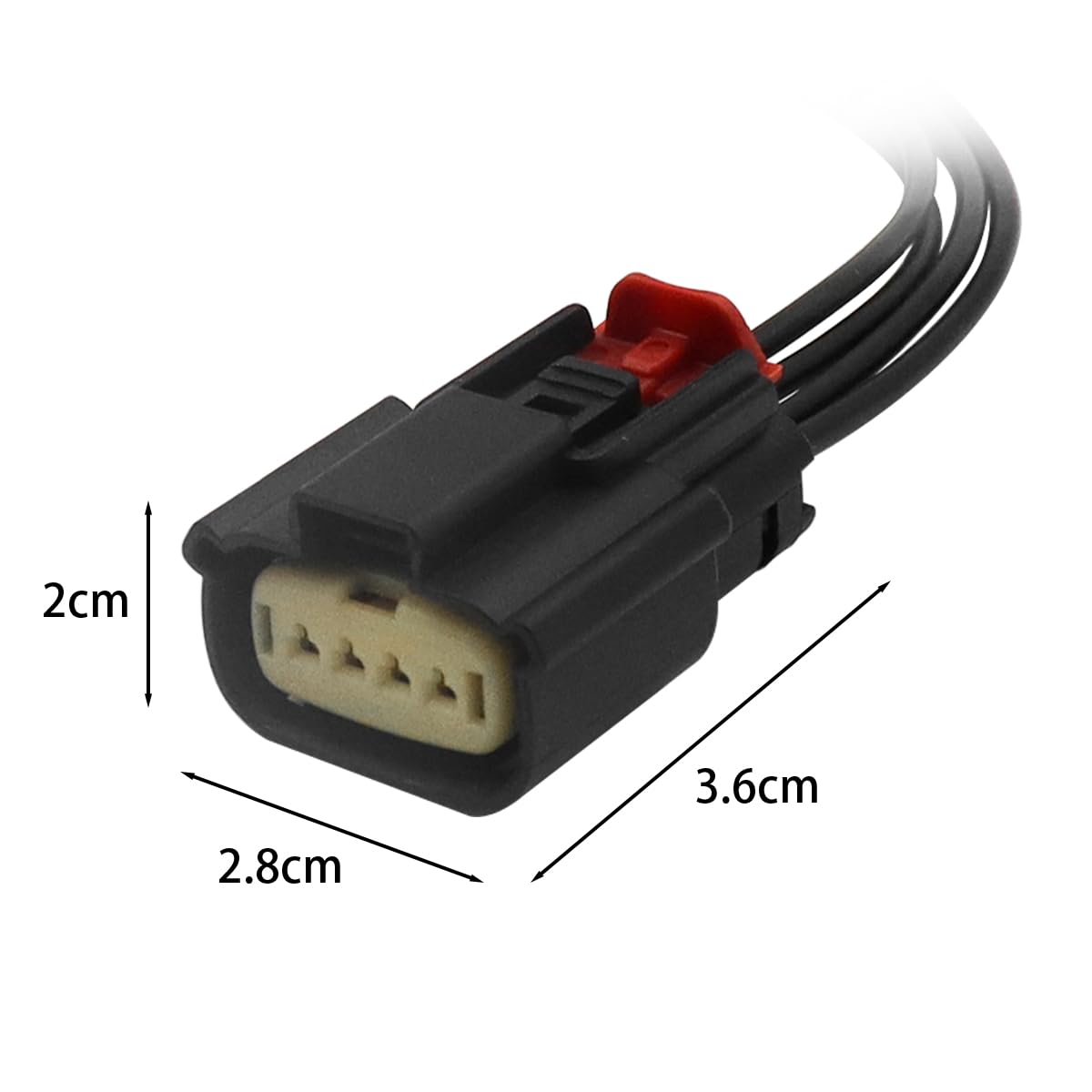 Alnicov 2szt. Złącze tylnego światła tylnego Wtyczka Okablowanie Wstępnie okablowany kabel naprawczy do Astra K MK7 2015