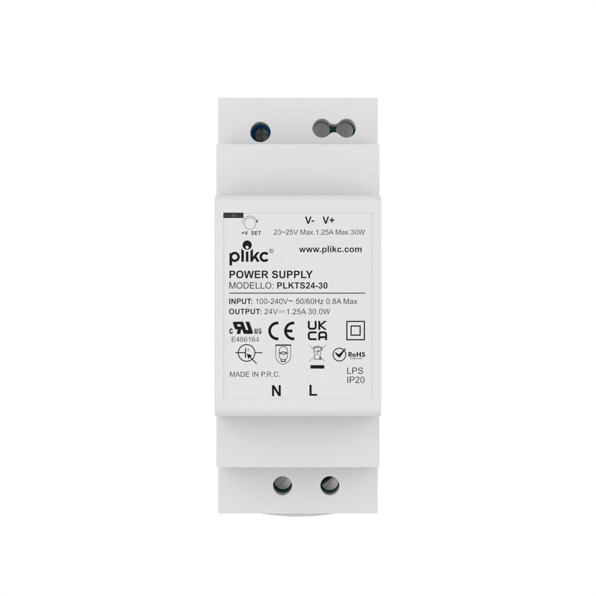 Plikc - Alimentation à découpage modulaire tension réglable (24 Vdc -1,25 A - 30 W)