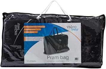 Valco Baby Universal Storage Bag for Single & Twin Strollers Fits Snap Duo, Trend, NEO Twin & DUO X, Durable Travel Bag with Carry Handle & Reinforced Bottom