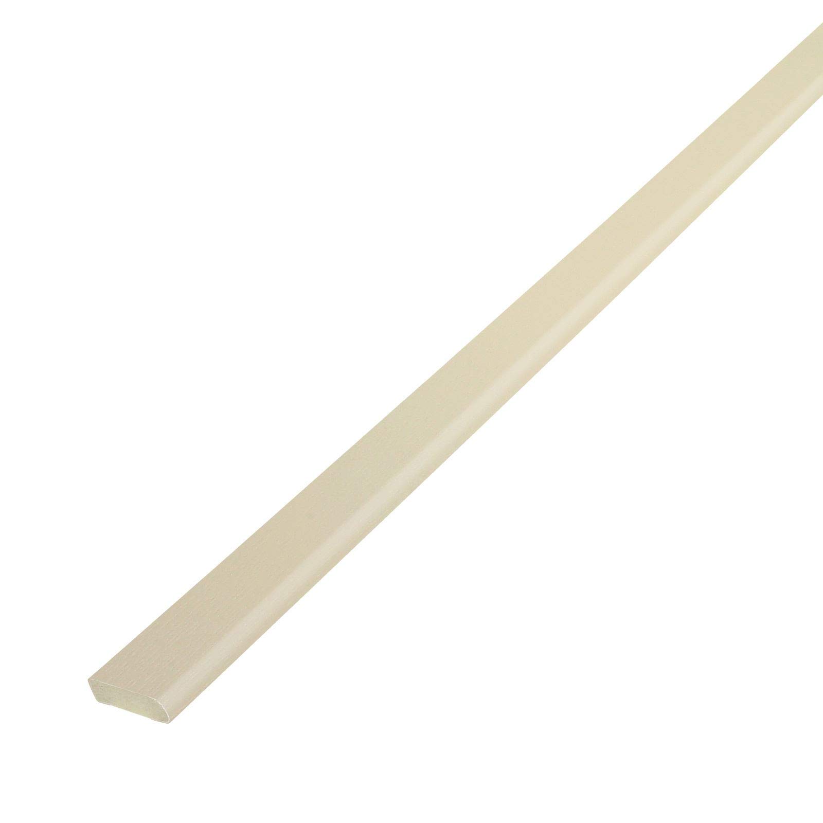 Cream, 20mm x 5m Cloaking Fillet uPVC Plastic Window Door Architrave Trim
