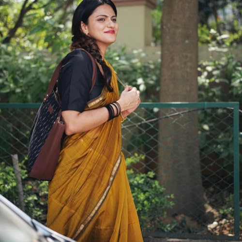 Image of Women's Banarasi Style Pure Kanjivaram Silk Jacquard Kanchipuram Pattu Saree With Un-Stiched Blouse (Yellow)