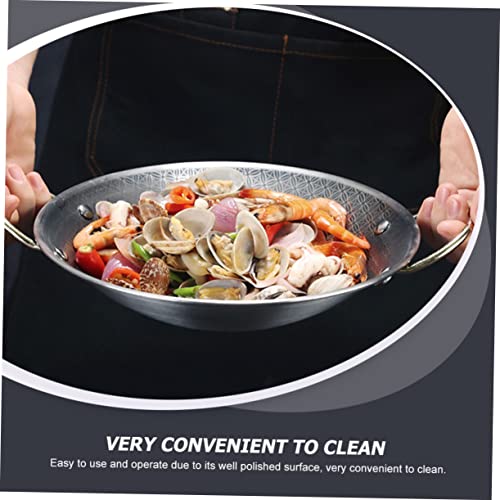 Juego de 3 piezas de Wok de acero inoxidable miniatura 6