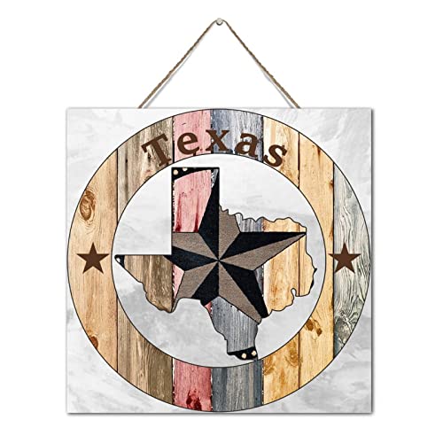 Plaque murale décorative en bois Texas Lone Star 30cm pour garde-manger rustique - 2
