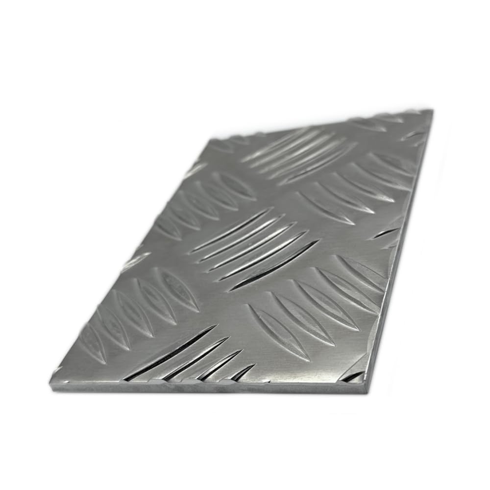 Riffelblech Tränenblech 3,5/5mm QUINTETT geriffelt Aluminium Tränenblech (1000x1000mm)