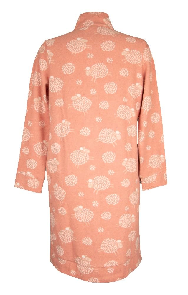 RAGNO Robe de chambre d’hiver femme manches longues ouvertes avec boutons en polaire écologique article DO70NR